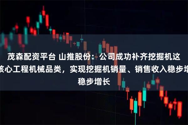 茂森配资平台 山推股份：公司成功补齐挖掘机这一核心工程机械品类，实现挖掘机销量、销售收入稳步增长